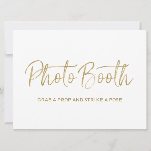 Hochzeitssegment "Foto-Stand" | Stilvoll Golden (Vorderseite)