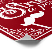 Hochzeitssegment für selfie Foto - Sonderfarbe Poster (Ecke)