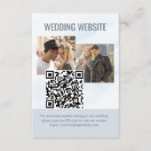 Hochzeitsseite 2 Foto QR Code Mountain Meadow Begleitkarte (Vorderseite)