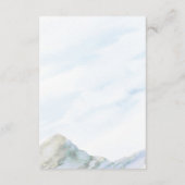 Hochzeitsseite 2 Foto QR Code Mountain Meadow Begleitkarte (Rückseite)