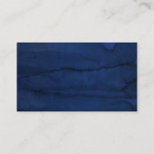 Hochzeitsseite Burgund und Navy Blue Floral Visitenkarte (Rückseite)