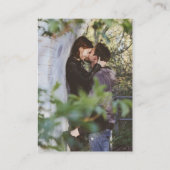 Hochzeitsseite | Elegantes Chic UAWG QR Code Foto Begleitkarte (Rückseite)