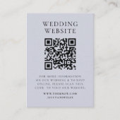 Hochzeitsseite | Elegantes Chic UAWG QR Code Foto Begleitkarte (Vorderseite)