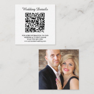 Hochzeitsseite QR Code Couple Foto UAWG Begleitkarte