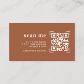 Hochzeitsseite | QR-Code-Prüfung Begleitkarte (Rückseite)