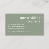 Hochzeitsseite | QR Code Scan Encryption Card Begleitkarte (Vorderseite)