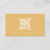 Hochzeitsseite | QR Code Scan Encryption Card Begleitkarte (Rückseite)