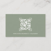 Hochzeitsseite | QR Code Scan Encryption Card Begleitkarte (Rückseite)