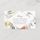 Hochzeitsseite | QR Code Scan Encryption Card Begleitkarte (Vorderseite)