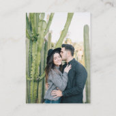 Hochzeitsseite | QR Code Scan Foto Begleitkarte (Rückseite)