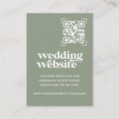 Hochzeitsseite | QR Code Scan Foto Begleitkarte (Vorderseite)