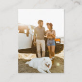 Hochzeitsseite | QR Code Scan Foto Begleitkarte (Rückseite)