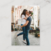 Hochzeitsseite | QR Code Scan Foto Begleitkarte (Rückseite)