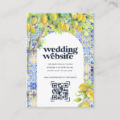 Hochzeitsseite | QR Code Scan Foto Begleitkarte (Vorderseite)