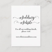 Hochzeitsseite | Schwarzes Skript und Ihr Foto Begleitkarte (Vorderseite)