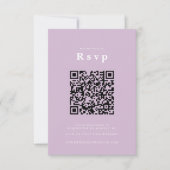 Hochzeitsseite | UAWG QR-Code Foto lililic RSVP Karte (Vorderseite)