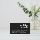 Hochzeitsseite | UAWG Scannable QR Code Retro Begleitkarte (Stehend Vorderseite)