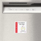 Hochzeitssekt Save the Date Magnet (In Situ (Geschirrspüler))