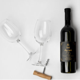 Hochzeitssektenherzen für die Probe anpassen Schaumweinetikett