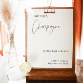 Hochzeitssektenzeichen, modernes Minimalistisches  Poster