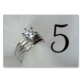 Hochzeitssender Tischnummern (Vorderseite)