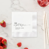 Hochzeitsservietten, Die Nacht vor, Hochzeit Serviette (Beispiel)