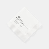 Hochzeitsservietten, Die Nacht vor, Hochzeit Serviette (Ecke)