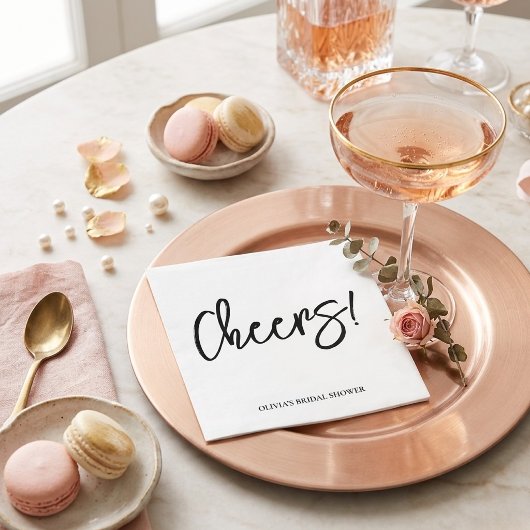 Hochzeitsservietten mit rustikalem Handlettering Serviette