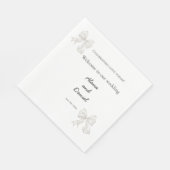 Hochzeitsservietten Serviette (Ecke)