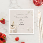 Hochzeitsservietten Serviette (Beispiel)