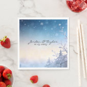 Hochzeitsservietten Soft Winter Daydream Serviette (Beispiel)