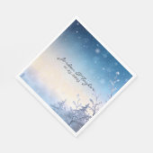 Hochzeitsservietten Soft Winter Daydream Serviette (Ecke)