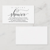 Hochzeitsshowanlage, moderne Romantik Begleitkarte (Vorne/Hinten)