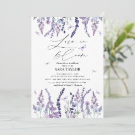 Hochzeitsshower 'Liebe in Blüte' Einladung