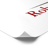 Hochzeitssignatur Baumposter - Natürlicher Fall-ME Poster (Ecke)