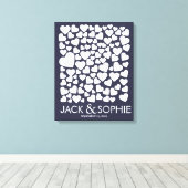 Hochzeitssignatur Gästebuch - Farbe wählen (Insitu (Holzboden))