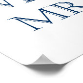 Hochzeitssignatur, nautisches Thema, witzige Nachr Poster (Ecke)