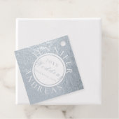 Hochzeitssilber auf weißem oder grauem Rücken Geschenkanhänger (Mit Box)