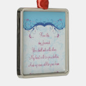 Hochzeitssilber-Liebe Ornament Aus Metall (Rechts)