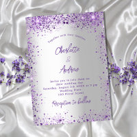 Hochzeitssilber lila Glitzern
