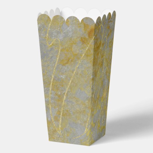 Hochzeitssilber Lining Gefälligkeitsboxen Geschenkschachtel (Rückseite)