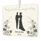 Hochzeitssilhouette Autolufterfrischer (Links)