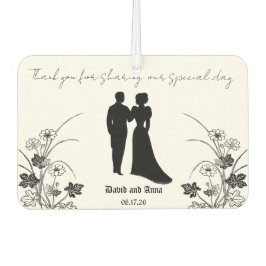 Hochzeitssilhouette Autolufterfrischer