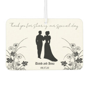 Hochzeitssilhouette Autolufterfrischer