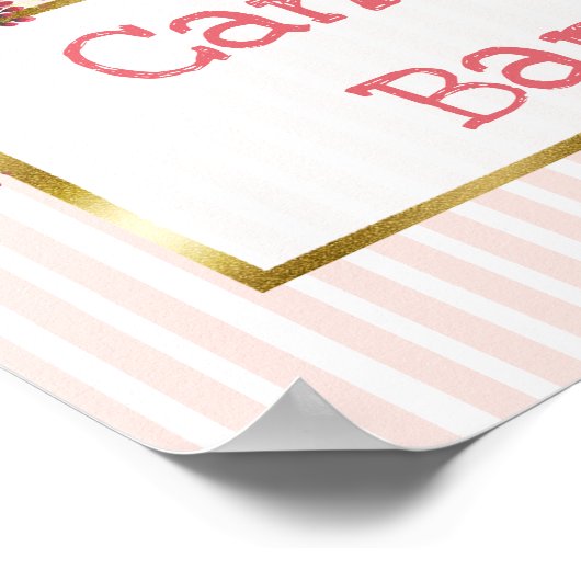 Hochzeitssing-Chalkboard-Look für Candy-Bar Poster (Ecke)