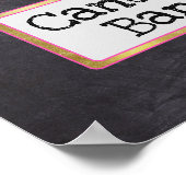 Hochzeitssing-Chalkboard-Look für Candy-Bar Poster (Ecke)