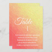 Hochzeitssitzdiagramm-Sonnenaufgangsspektrum- Einladung (Vorne/Hinten)