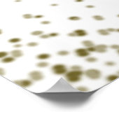 Hochzeitssitze 12 Tische Gold Confetti Poster (Ecke)