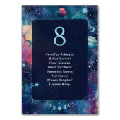 Hochzeitssitze am Himmel Tischnummer (Vorderseite)