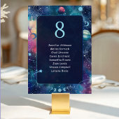 Hochzeitssitze am Himmel Tischnummer